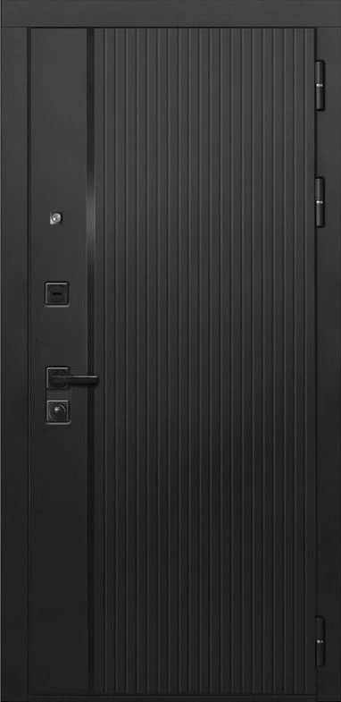 Входная дверь ДвериПРО L-45 Без фрезеровки Дуб арктик горизонт DPRO196708 внешняя сторона