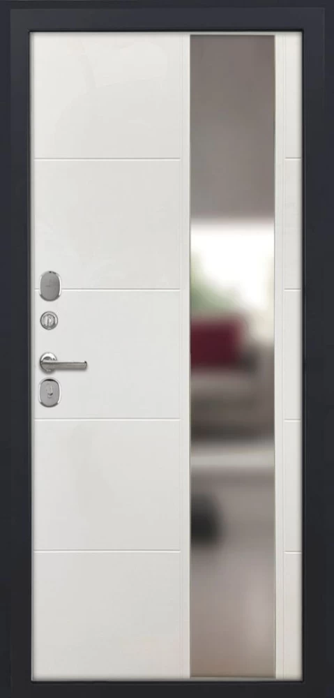 Входная дверь ДвериПРО Модель L-48 ФЛЗ-649 капучино (зеркало) DPRO196801 внутренняя сторона