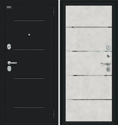 Дверь Браво Лайн Букле черное/Look Art