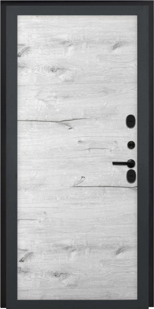 Входная дверь ДвериПРО Модель L-48 Без фрезеровки Дуб арктик горизонт DPRO196717 внутренняя сторона