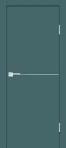 Межкомнатная дверь P-19 AL молдинг Графит матовый