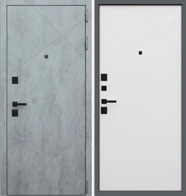 Дверь Дуэт Б белый матовый