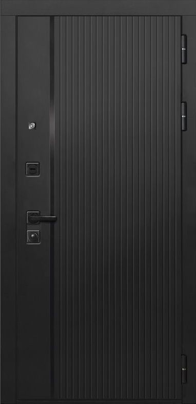 Входная дверь ДвериПРО L-45 Без фрезеровки Дуб пацифик горизонт DPRO198228 внешняя сторона