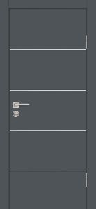 Межкомнатная дверь P-12 Графит матовый